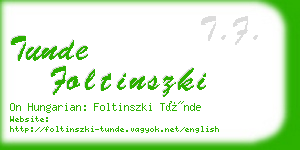 tunde foltinszki business card